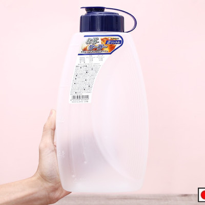 Bộ 2 bình nhựa có nắp đậy chịu nhiệt cao cấp với dung tích 2000ml - Hàng Nội Địa Nhật