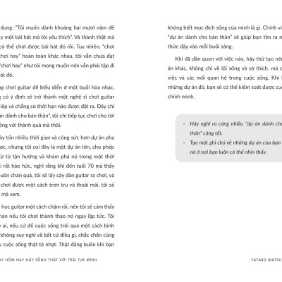 Ngày Hôm Nay Hãy Sống Thật Với Trái Tim Mình - 55 Chỉ Dẫn Vượt Qua Chán Nản Trong Cuộc Sống Thường Ngày