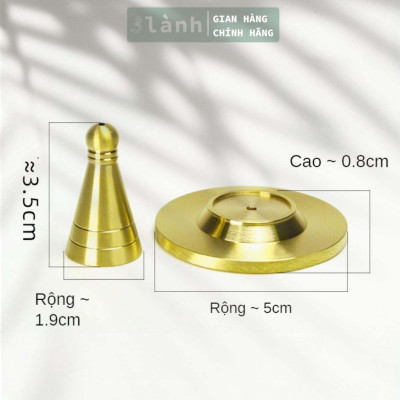 Khuôn Tạo Hình Trầm Nụ Hình Chóp ĐồngNguyên Chất Tạo Khối Hình Chóp Dễ Dàng Xông Trầm Thư Giãn 3 Lành Quà 3.3