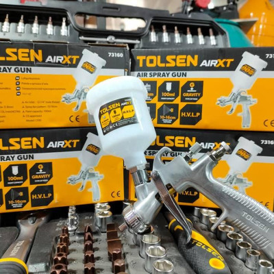 SÚNG PHUN SƠN MINI HVLP 200ml, 600ml TOLSEN 73160, 73170 - HÀNG CHÍNH HÃNG