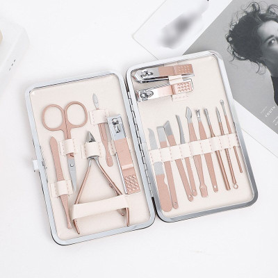 Bộ Dụng Cụ Bấm Móng Tay 16 món - Bộ Cắt, Bấm Dũa Móng Tay  Cao Cấp Có Hộp Đựng Sang Trọng