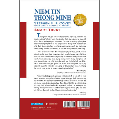 Niềm Tin Thông Minh - Kỹ Năng Thiết Yếu Biến Người Quản Lý Thành Nhà Lãnh Đạo