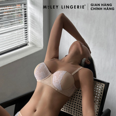 Áo Ngực Cúp Ngang Phối Viền Ren  Miley Lingerie BRM09202