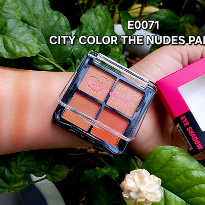 Phấn mắt CITY COLOR the Nudes Palette 4 ô.