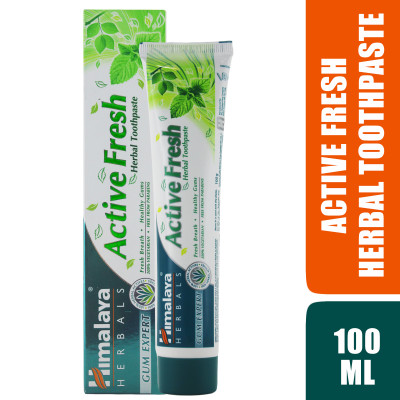 [HSD: 30/06/2026] COMBO 3 TUÝP KEM ĐÁNH RĂNG HIMALAYA ACTIVE FRESH HERBAL TOOTHPASTE BẢO VỆ NƯỚU GIÚP HƠI THỞ THƠM MÁT