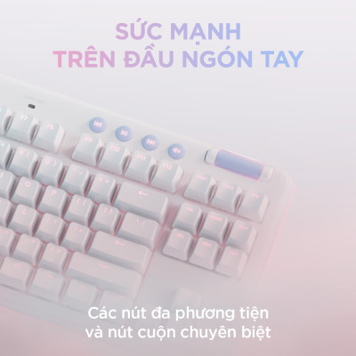 Bàn phím không dây gaming Logitech G715 TKL - Bluetooth và Lightspeed, RGB, kèm kê tay - Hàng chính hãng 