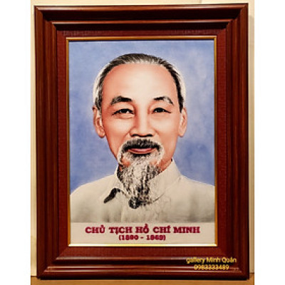 Tranh đá tự nhiên - Chân dung Chủ Tịch Hồ Chí Minh