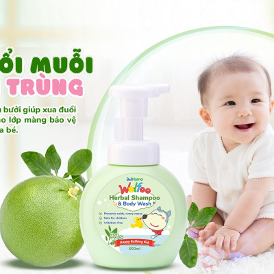 Tắm Gội Thảo Dược Wolfoo Baby 500ml
