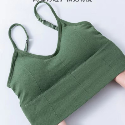 Large U-shaped beauty back underwear female camisole undershirt one piece with chest pad summer inside can be worn outside bottoming shirt bra
