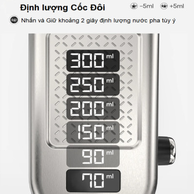 Máy pha cà phê bán tự động Espresso, Cappuccino, Latte thương hiệu Mỹ cao cấp HiBREW H10B - Hàng Nhập Khẩu