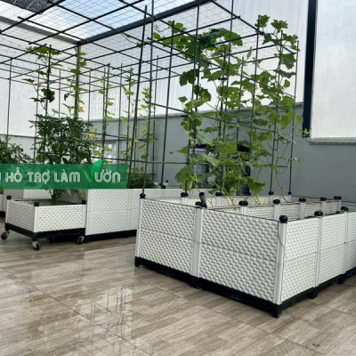 5 ống thép bọc nhựa phi 16 dài 3 met  dùng bền từ 5 năm ở nhiệt độ ngoài trời dụng cụ làm vườn nhật bản Daim 