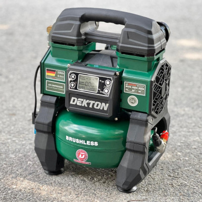 Máy nén khi dùng pin 21V ( BÌNH HỢP KIM NHÔM CAO CẤP ) Dekton M21-NK01BL  -HÀNG CHÍNH HÃNG