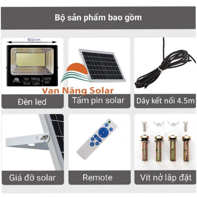 Đèn Pha Năng Lượng Mặt Trời 1000w ( hạt led 5054 )