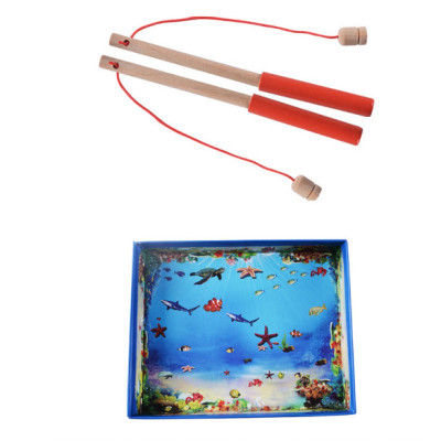 Đồ chơi câu cá nam châm gỗ 32 con chi tiết cho bé