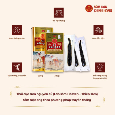 Thái cực sâm (Thiên sâm) mật ong 600gram Daedong Korea Ginseng