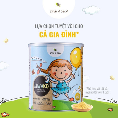 Sữa MIWAKO Vị Gạo Hộp 700g x 1 Hộp Chuẩn Hữu Cơ USDA, Cải Thiện Tiêu Hóa, Thuần Chay - Miwako