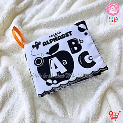 Sách vải Lalala baby kích thích thị giác cho bé sơ sinh 0 đến 12 tháng