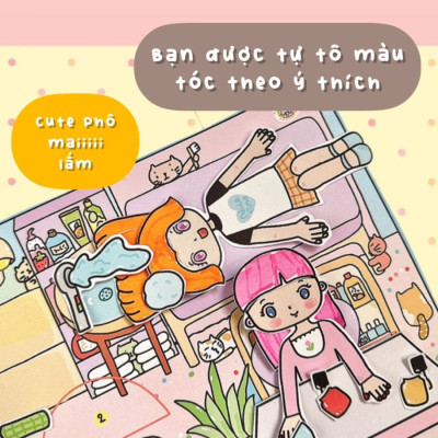 Bộ Tranh Tương Tác Cô Tiên Xanh - Tiệm Làm Đẹp Mợ Ba