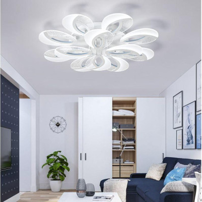 Đèn trần FATAP phong cách hiện đại, sang trọng với 3 chế độ ánh sáng - kèm điều khiển từ xa - (151).