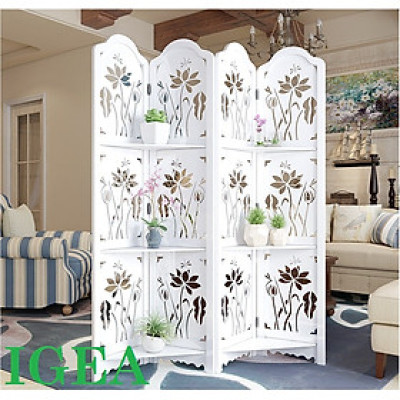 BÌNH PHONG SEN NƯỚC CÓ KỆ BỘ 4 TẤM 