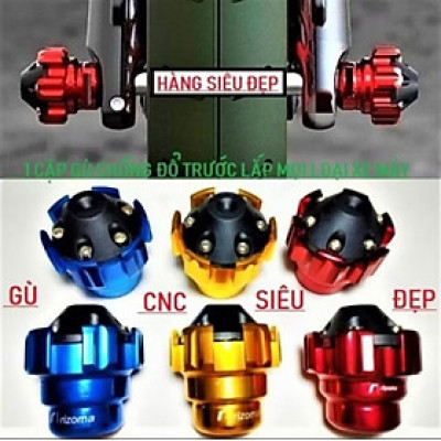 BỘ 2 CÁI ĐẦU GÙ CHỐNG ĐỔ BÁNH TRƯỚC XE MÁY TRANG TRÍ CỰC ĐẸP MẪU MỚI