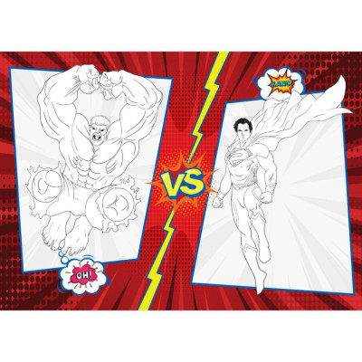 Sách Tô Màu - Super Heroes Siêu Anh Hùng - Rèn Luyện IQ EQ CQ - Tặng Kèm 18 Stickers Mỗi Tập - Combo 5 Cuốn - Việt Thư