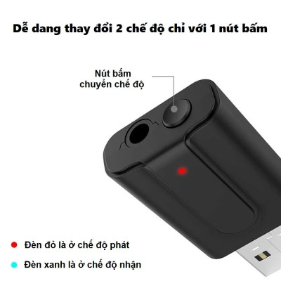 ROGTZ - Bộ Thu Phát Âm Thanh 2 Trong 1 Bluetooth 5.0 T10 Phạm vi kết nối 15m Nhựa ABS Kết nối 3.5mm Điện áp đầu vào DC/5V Âm thanh Hi-Fi Nhỏ gọn Dễ sử dụng Chế độ chuyển đổi linh hoạt - Hàng Chính Hãng