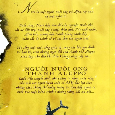 Sách - Người Nuôi Ong Thành Aleppo - The Beekeeper Of Aleppo (Aspen Words Literary Prize Winner)- 2H Books