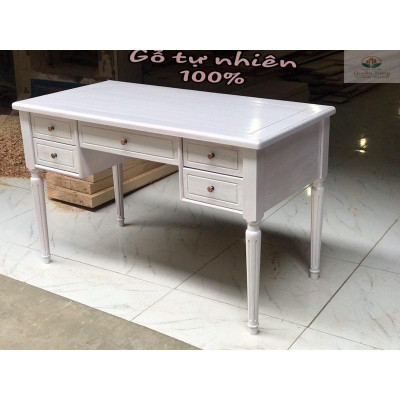 Bàn làm việc tân cổ gỗ sồi