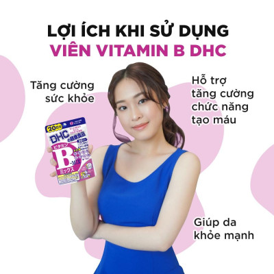 Viên uống Vitamin B tổng hợp DHC Vitamin B Mix Nhật Bản