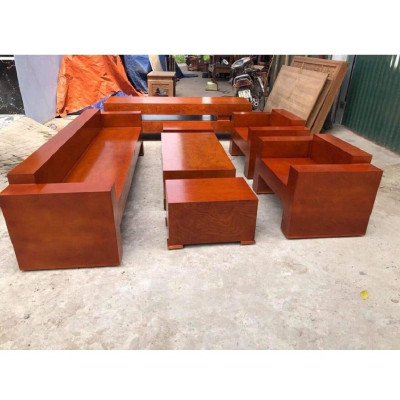 Bàn ghế Phòng Khách mặt tràn gỗ Xoan Đào