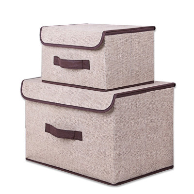 Combo 2 Hộp Vải Đừng Đồ Quần Áo , Vật Dụng Xếp Gọn - Hàng chính hãng (Giao màu ngẫu nhiên)