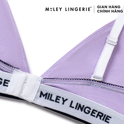 Áo Ngực Cổ Chữ V Lưng Logo Amethyst Purple Miley Lingerie