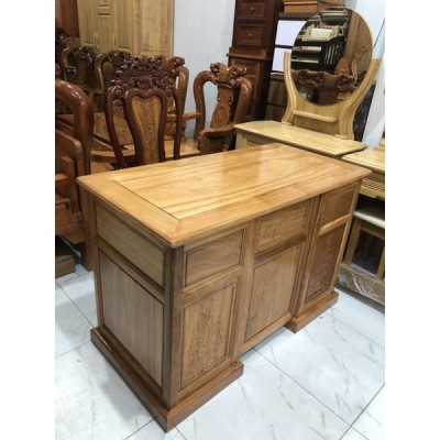 Bàn Làm Việc Gỗ Gõ Đỏ 1M2 ( Tặng Ghế )