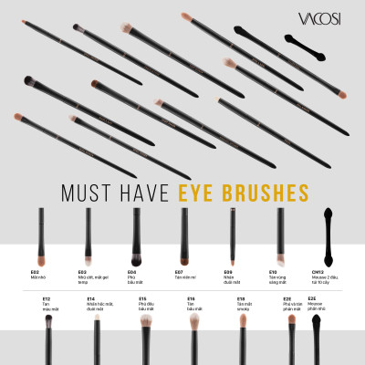 Cọ tán mắt smokey VACOSI - E18-Y24