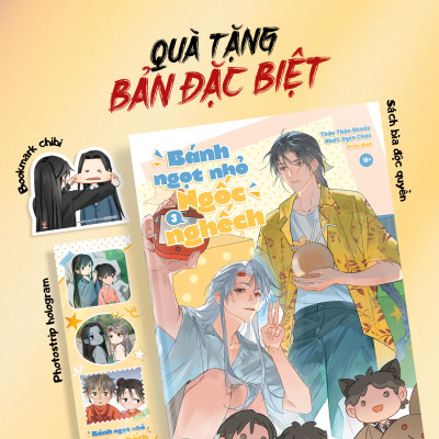 Sách - Bánh Ngọt Nhỏ Ngốc Nghếch - Tập 3 - Bản Đặc Biệt - Tặng Kèm Bookmark Chibi + Photostrip Hologram