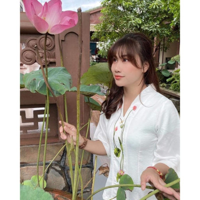 Đồ Lam Đi Chùa Bà Lai Lụa Pháp Cao Cấp