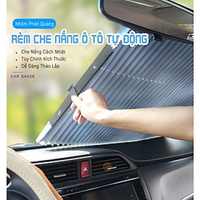 Rèm che nắng kính lái ô tô gấp gọn đóng mở rèm linh hoạt