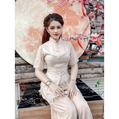 ĐỒ LAM ĐI CHÙA BỘ CỔ TÀU  trang nhã giản dị kín đáo