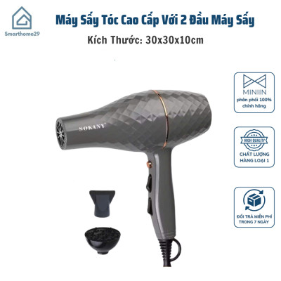 Máy Sấy Tóc Cao Cấp 2224 - Tạo Kiểu Tóc Dễ Dàng Với 2 Đầu Máy Sấy - HÀNG CHÍNH HÃNG MINIIN