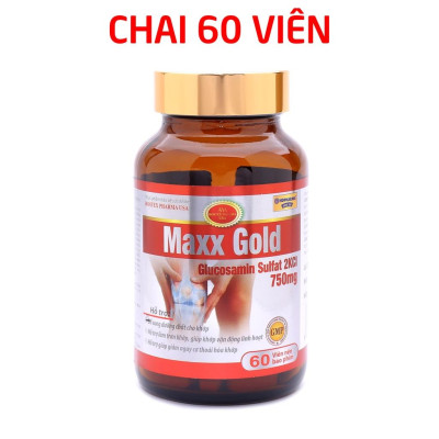 Viên Xương Khớp Maxx Gold Glucosamine Giảm Nguy Cơ Thoái Hóa Khớp - Bổ Khớp – Chai 60 Viên (màu ngẫu nhiên)