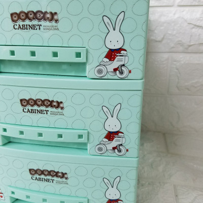 Tủ Nhựa Song Long Mini 3 Tầng Đáng Yêu Cho Bé