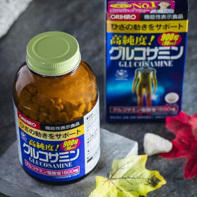 Viên Uống Glucosamine Orihiro 900 Viên/ 950 Viên Nhật Bản Hỗ Trợ Bổ Xương Khớp, Duy Trì Khớp Khỏe Mạnh