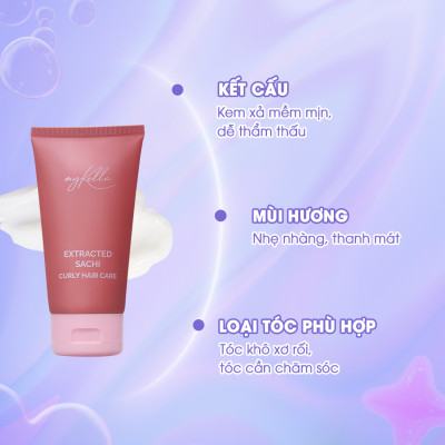 Kem Dưỡng Tóc myKella Tạo Kiểu Tóc Xoăn Chiết Xuất Sacha Inchi 150ml