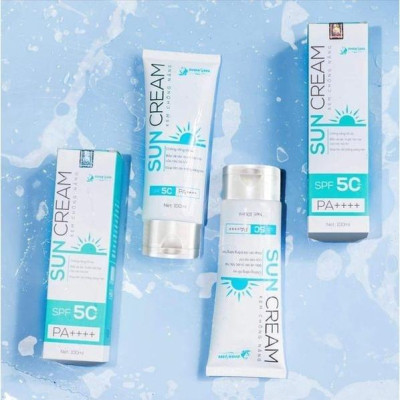 COMBO 2 Lọ Kem Chống Nắng SUN CREAM Quyên Lara 100ml, Bảo Vệ Da Chống Tia Cực Tím SPF 50++