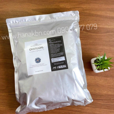 Bột Mặt Nạ Dẻo Than Hoạt Tính Sạch Lỗ Chân Lông Bã Nhờn ADEL Hàn Quốc 1kg