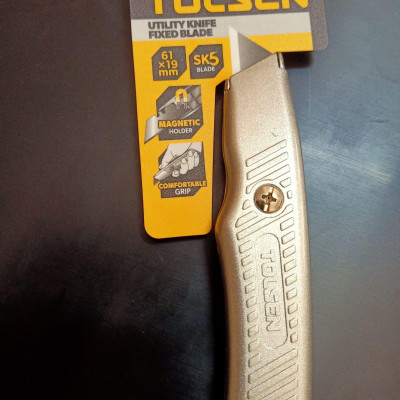 DAO RỌC GiẤY LƯỠI LIỀN CỐ ĐỊNH CÁN NHÔM TOLSEN 30108 - HÀNG CHÍNH HÃNG