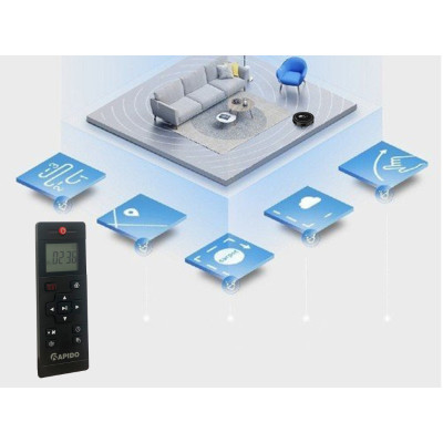 Robot hút bụi lau nhà Rapido Hecquyn Extra 25W, trạm đổ rác thông minh, quét rada, tia UV diệt khuẩn, BH 12 tháng - Hàng chính hãng