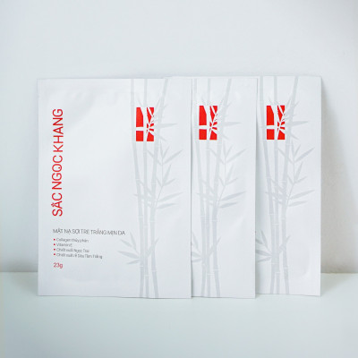 Mặt nạ sợi tre Sắc Ngọc Khang trắng mịn da