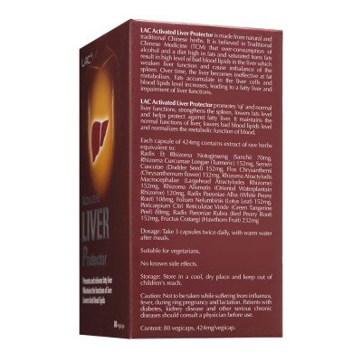 VIÊN UỐNG HỖ TRỢ NGĂN NGỪA GAN NHIỄM MỠ LAC ACTIVATED LIVER PROTECTOR (80 VIÊN)